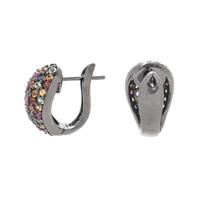 COLORED SAPPHIRE EARCLIPS
