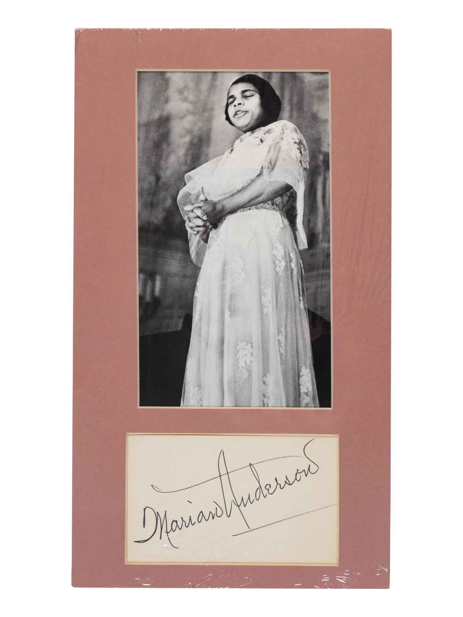 [20TH-CENTURY OPERA SINGERS]. A group of 5 photographs or photographic prints of opera singers from the 1930s, most signed, comprising images of: