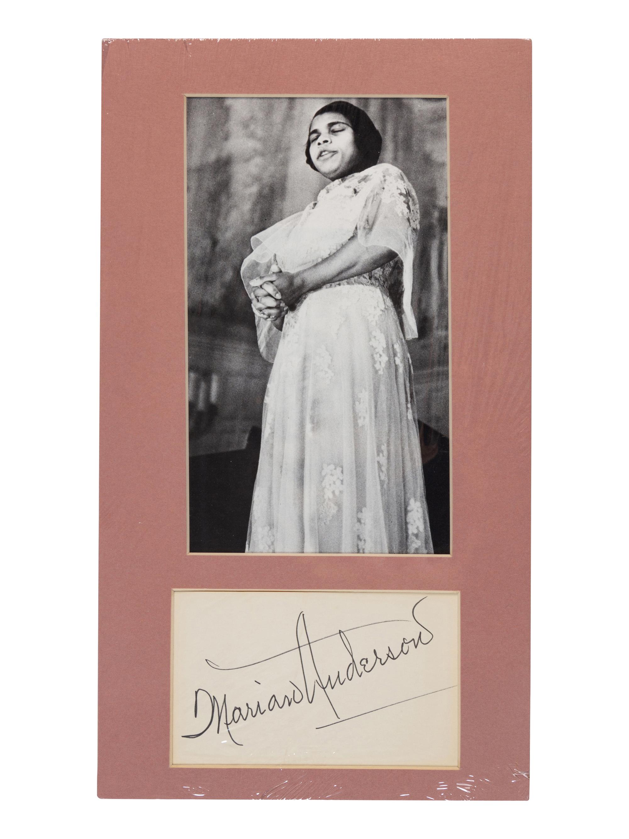 [20TH-CENTURY OPERA SINGERS]. A group of 5 photographs or photographic prints of opera singers from the 1930s, most signed, comprising images of: