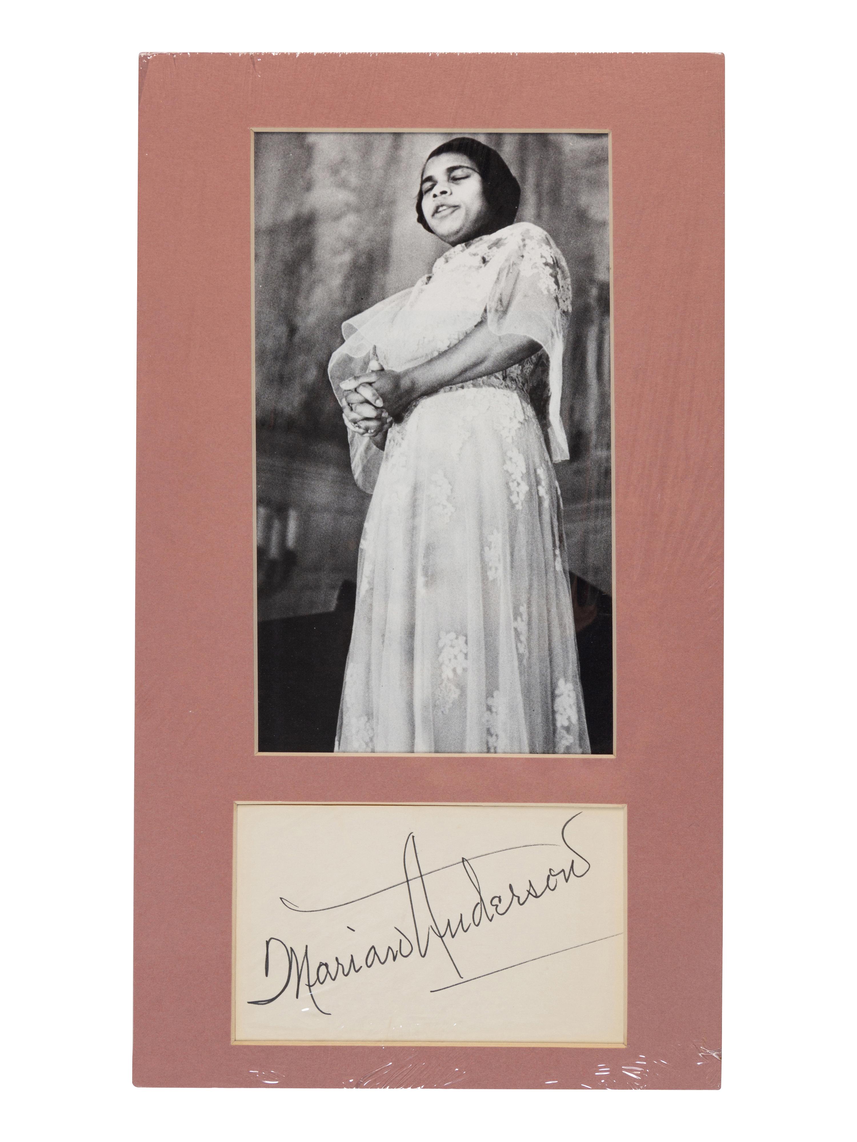 [20TH-CENTURY OPERA SINGERS]. A group of 5 photographs or photographic prints of opera singers from the 1930s, most signed, comprising images of: