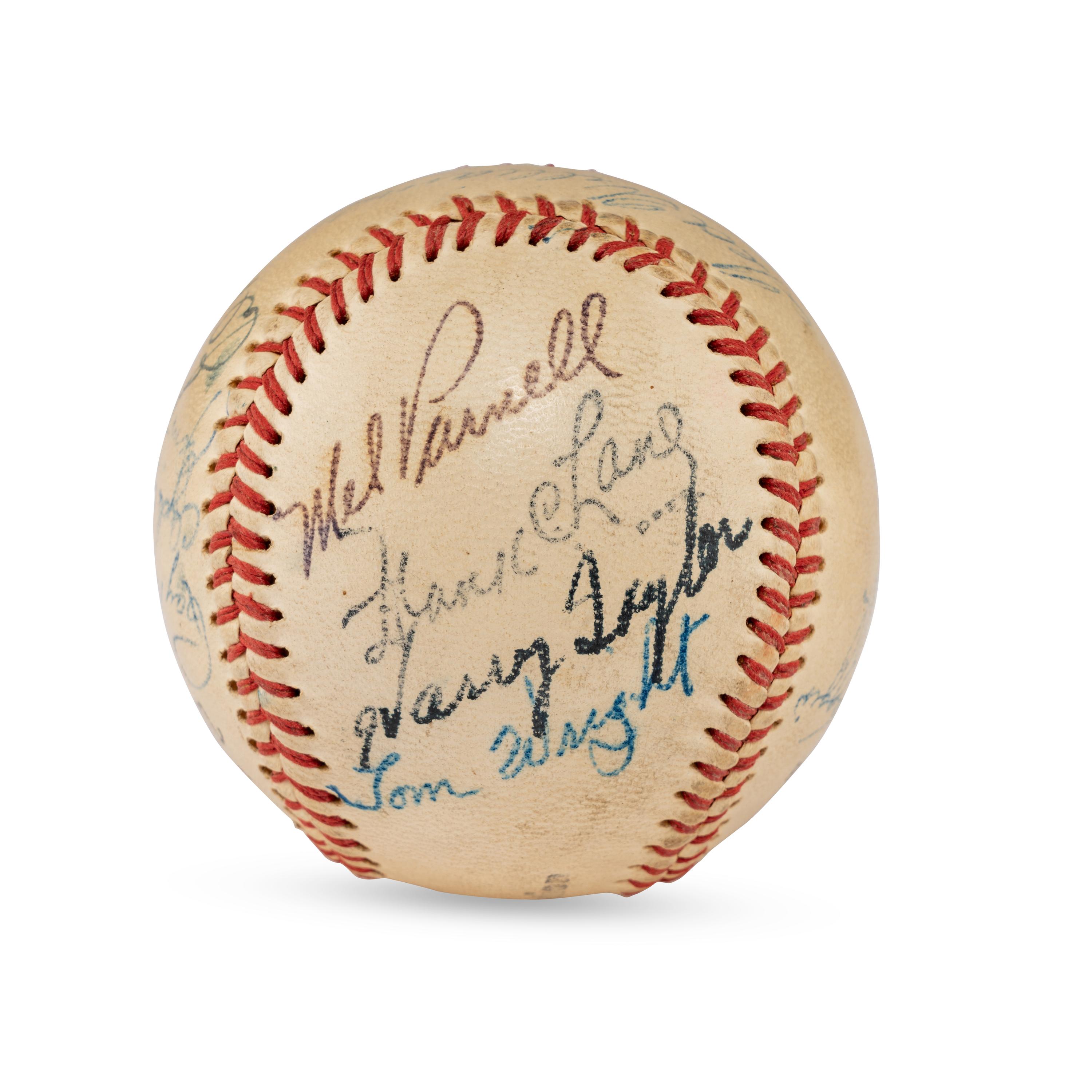 A 1951 Boston Red Sox Team Signed Autograph Baseball