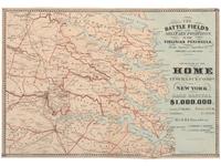 [CIVIL WAR]. The Battle Fields and Military Positions in the Virginian Peninsula. New York: D.A. Heald, 1862.