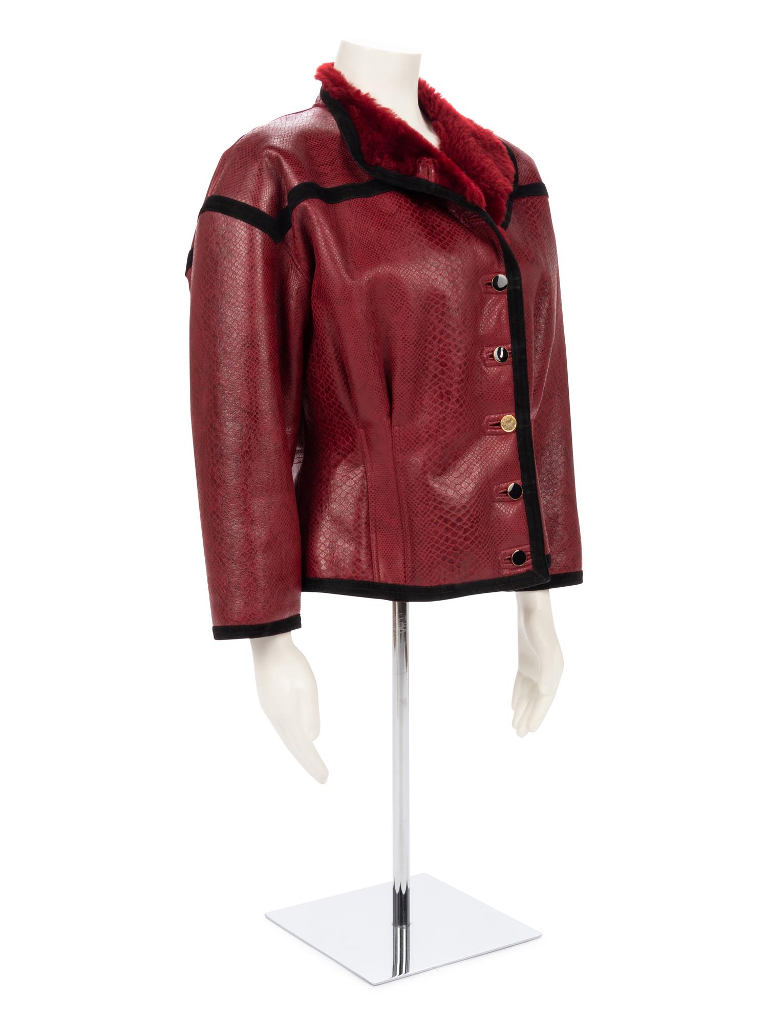 Ungaro Parallele Red Leather Jacket
