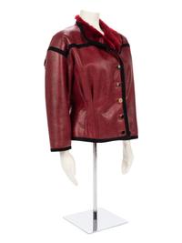 Ungaro Parallele Red Leather Jacket