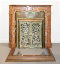 A French Rouge Marble Mantel