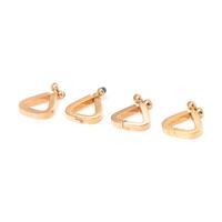 YELLOW GOLD AND GEMSTONE CUFFLINKS SET