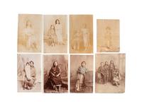 [NATIVE AMERICANS]. [LENNY & SAWYERS, photographers, attributed]. An exceptional group of 30 silver gelatin photographs of Kiowa. Ca 1890s.