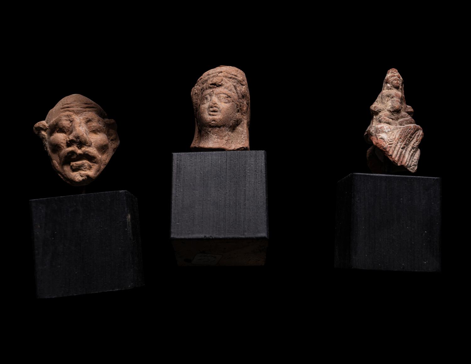 A Group of 19 Greco-Roman Terracotta Heads