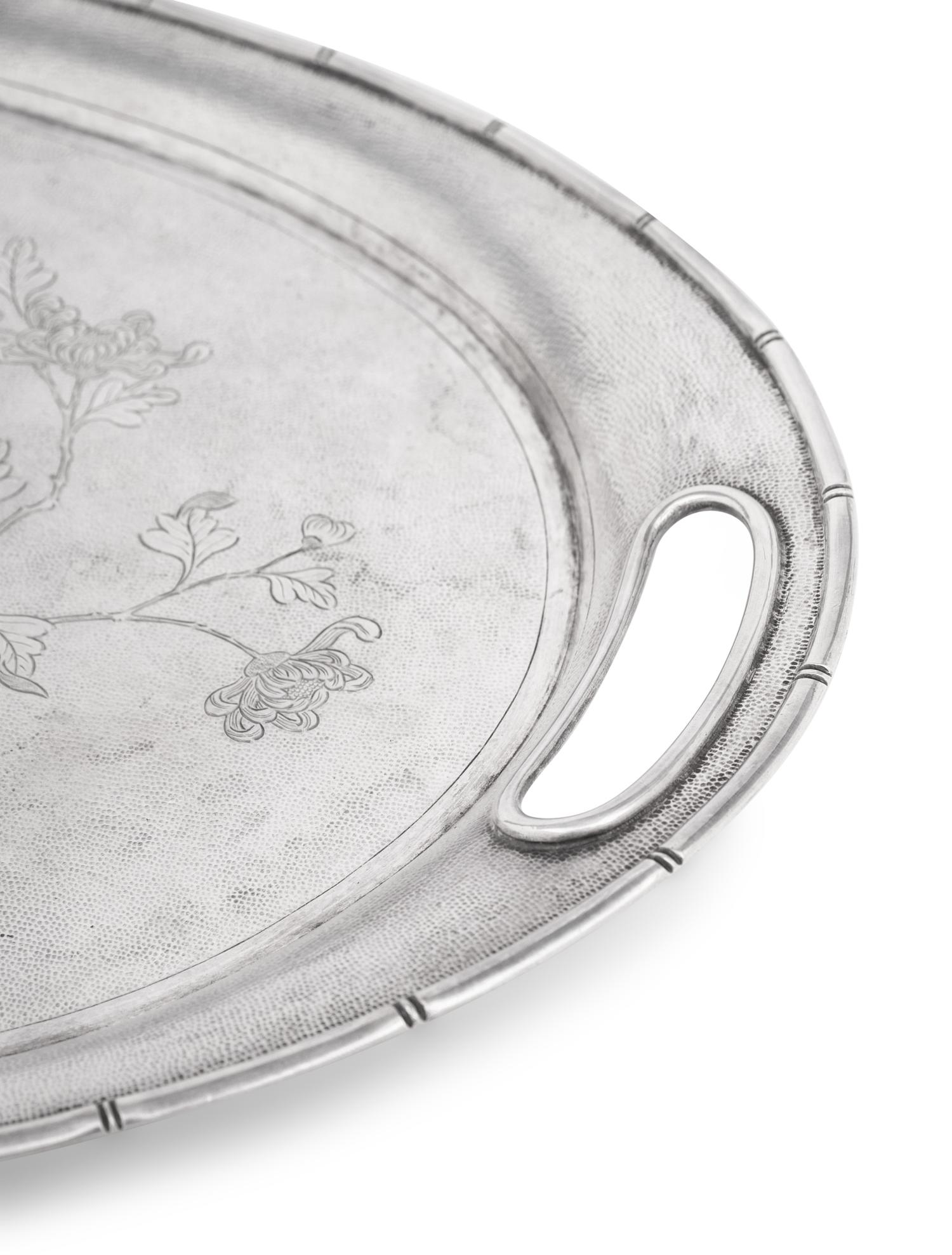 A Chinese Export Silver Tray
