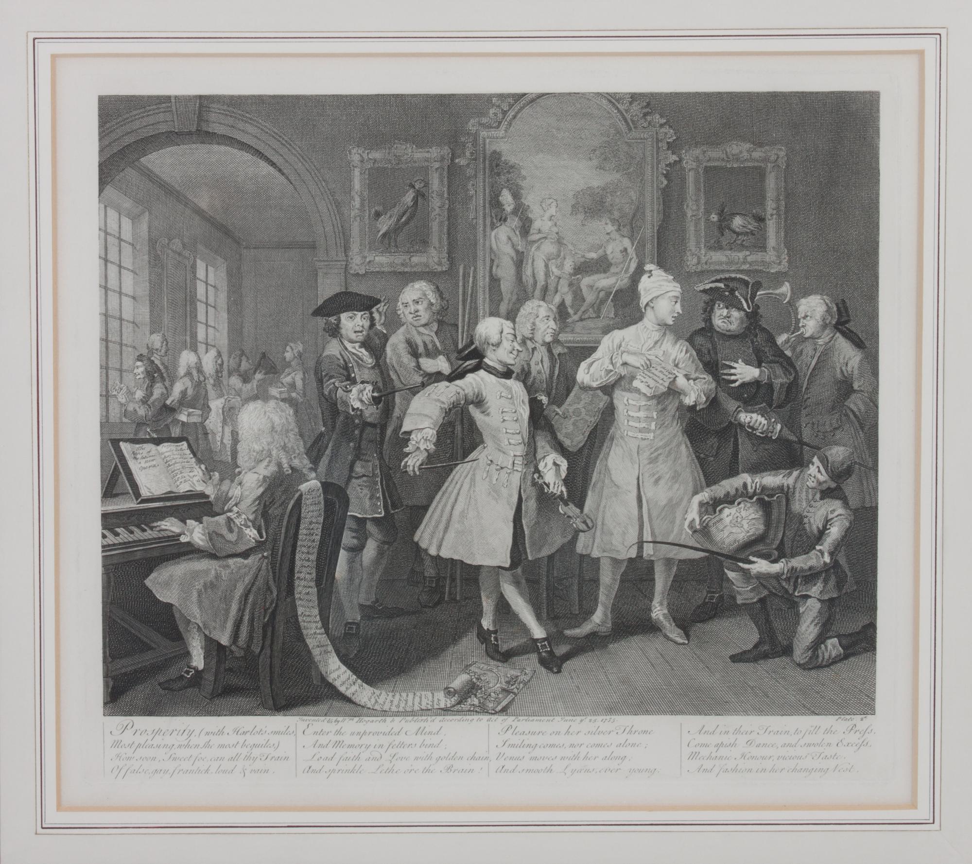 William Hogarth, (British, 1697-1764), The Rake's Progress (plates 1-8)