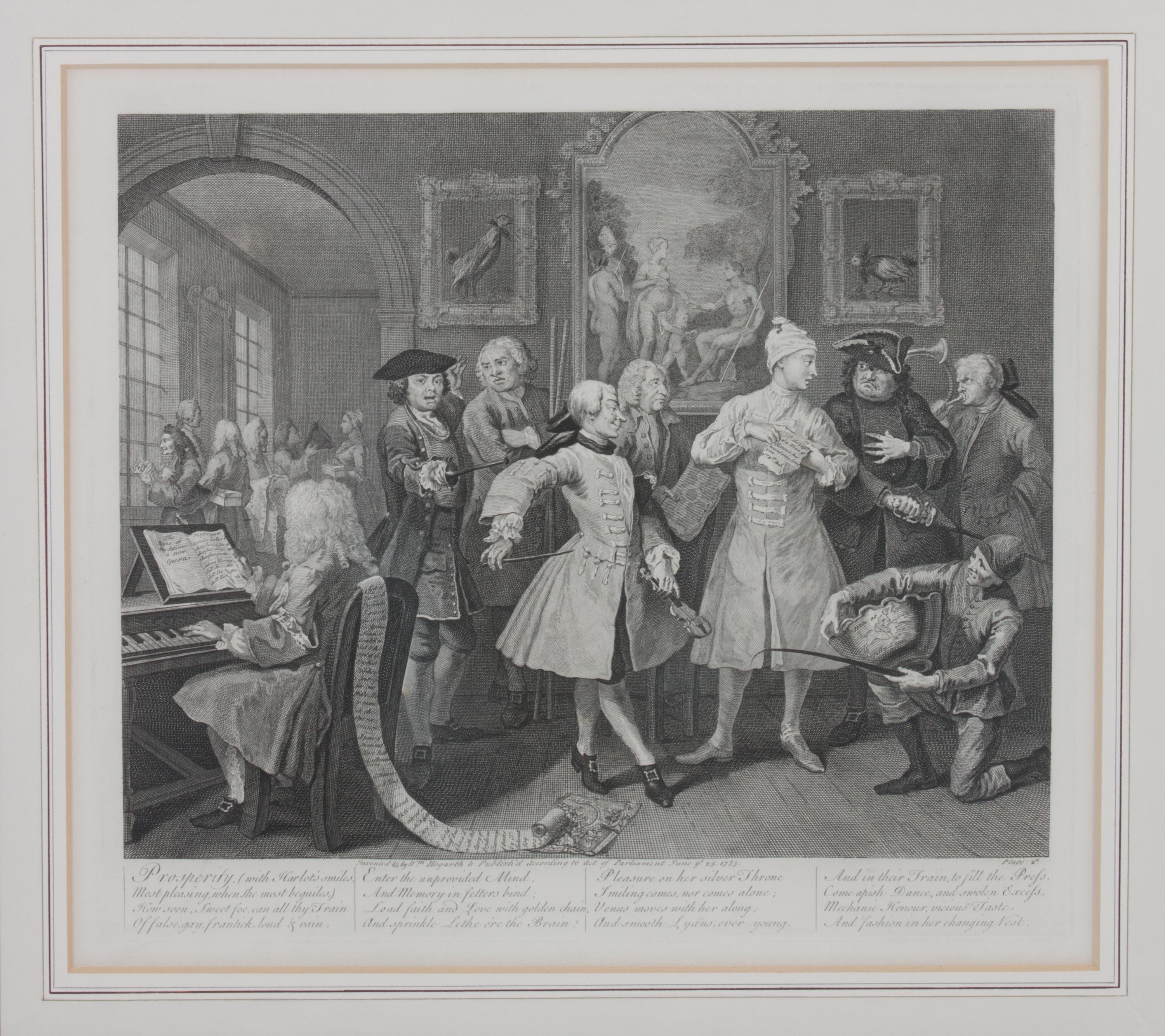 William Hogarth, (British, 1697-1764), The Rake's Progress (plates 1-8)