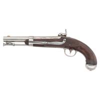 Confederate Style Brazed Bolster Alteration of a US Model 1836 Pistol with New Jersey Surcharges