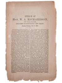 [SLAVERY & ABOLITION]. A group of Stephen Douglas pamphlets related to enslavement, comprising: