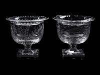 Three William Yeoward Glass Table Articles
