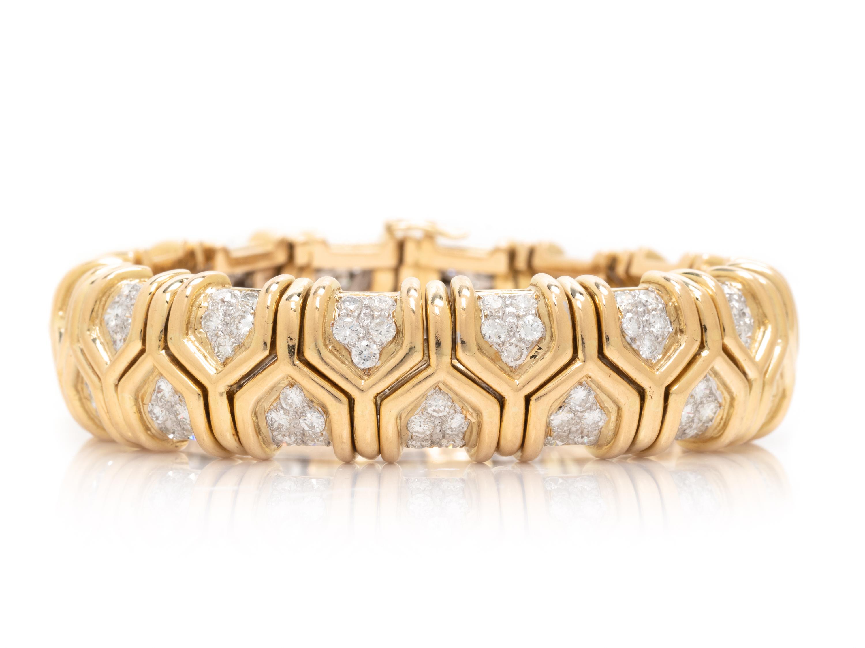 BICOLOR GOLD AND DIAMOND BRACELET