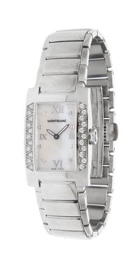 A Stainless Steel and Diamond Ref. 36127 Profile Lady Elegance Wristwatch, Montblanc,