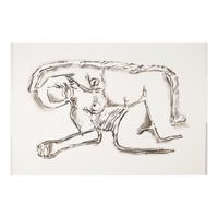 Tom Wesselmann (American, 1931-2004) — Monica Lying on Her Side with Scribbles, 1990