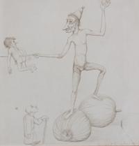 Kempert Quabius, (Wisconsin, b. 1923), Remedy for Recalcitrant Children, 1951
