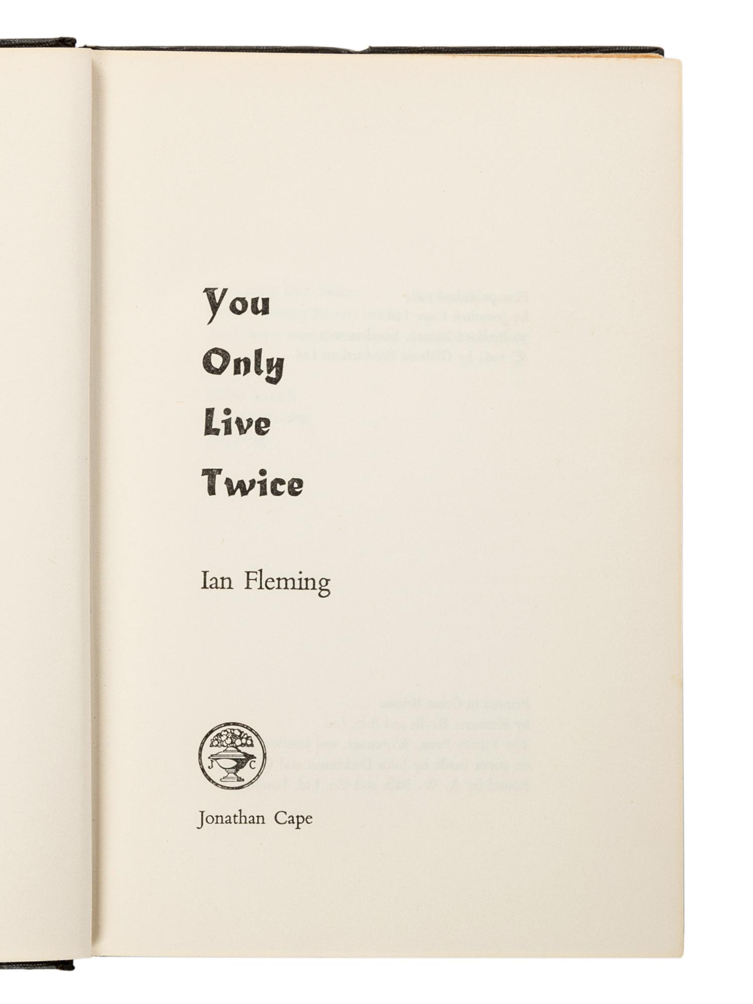 FLEMING, Ian (1908-1964). A group of 4 FIRST EDITIONS, comprising: