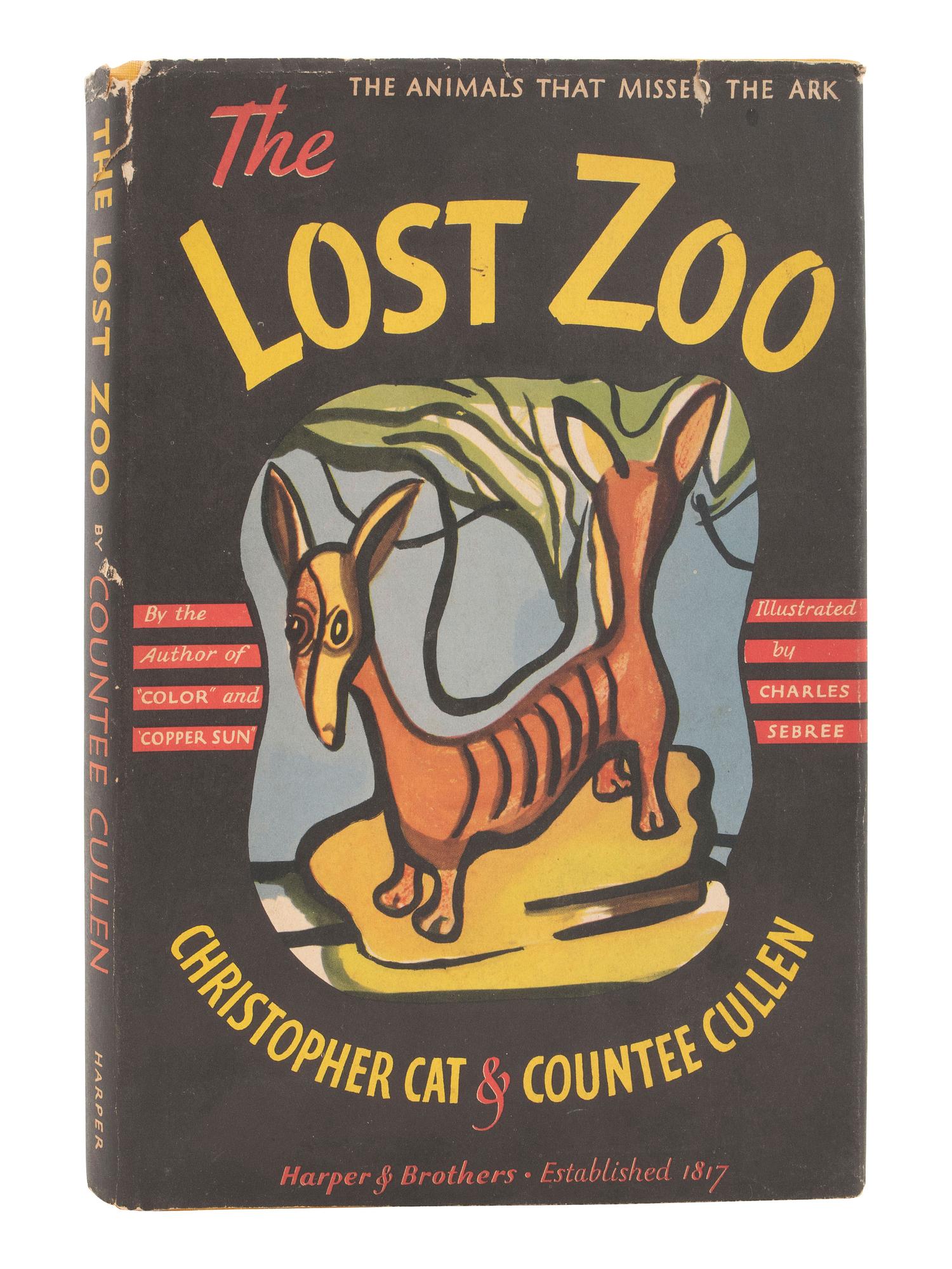 [POETRY]. CULLEN, Countee (1903-1946). SEBREE, Charles (1914-1985), illustrator. The Lost Zoo: The Animals That Missed the Ark . New York and London: Harper & Brothers, 1940.