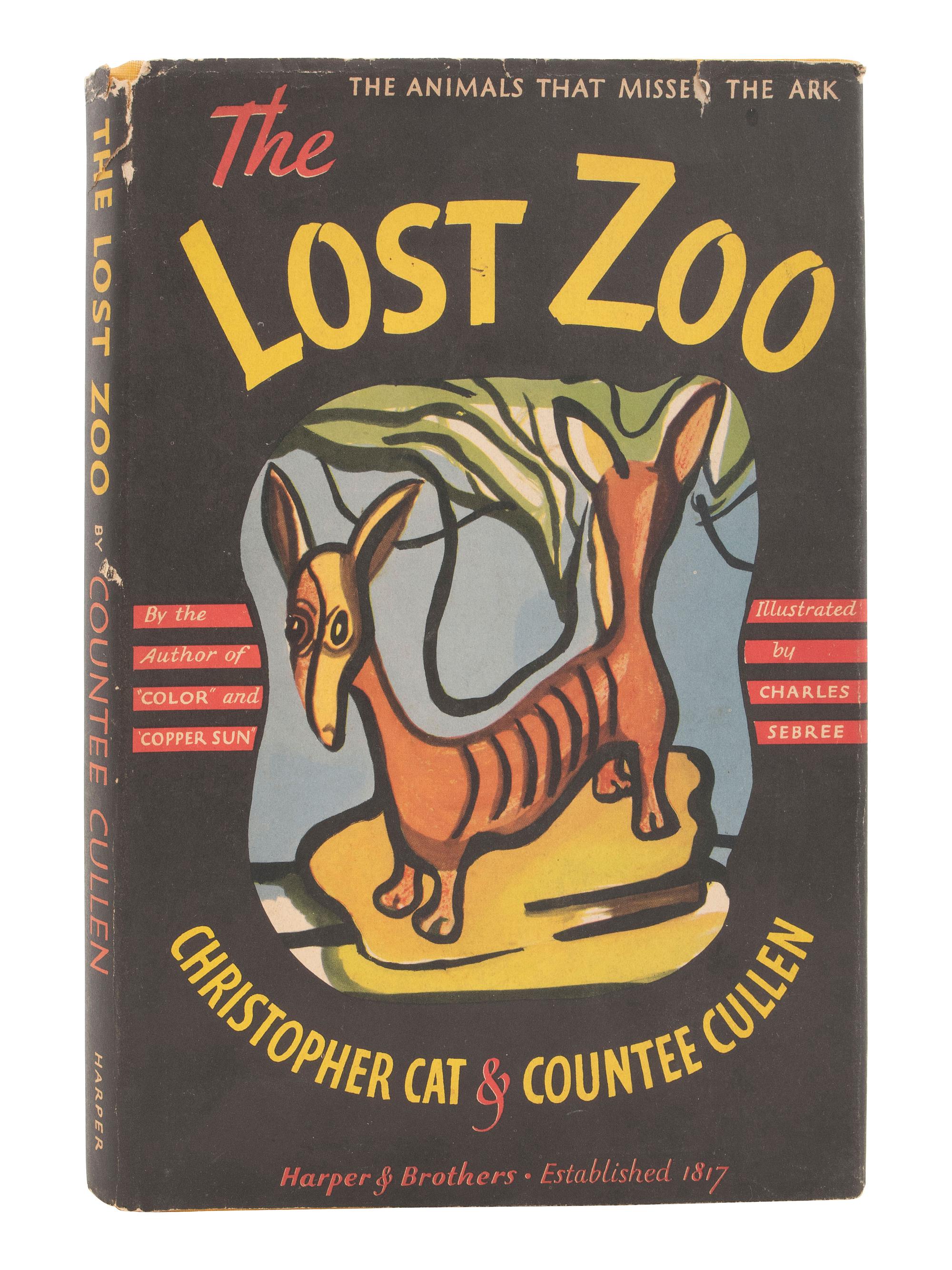 [POETRY]. CULLEN, Countee (1903-1946). SEBREE, Charles (1914-1985), illustrator. The Lost Zoo: The Animals That Missed the Ark . New York and London: Harper & Brothers, 1940.