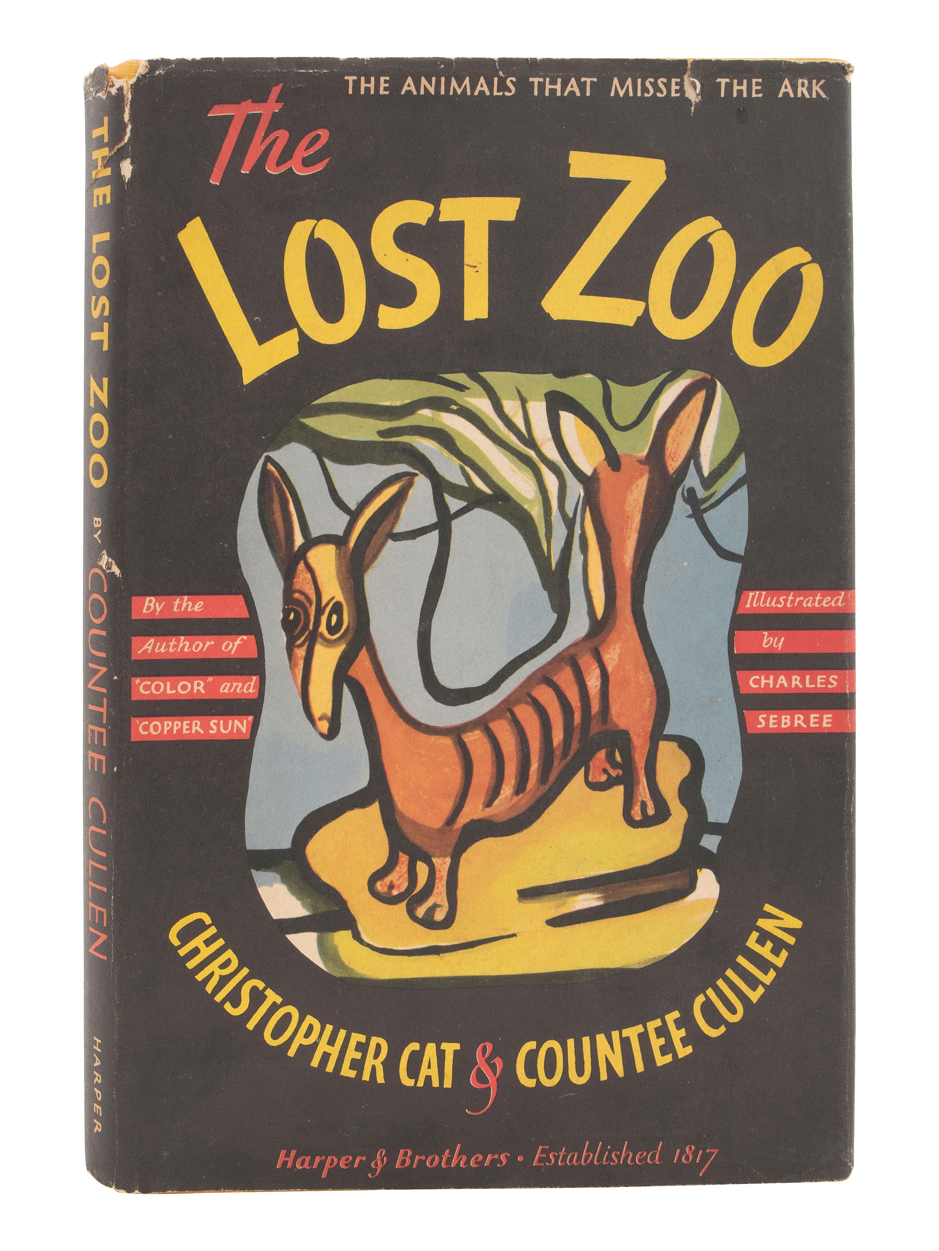 [POETRY]. CULLEN, Countee (1903-1946). SEBREE, Charles (1914-1985), illustrator. The Lost Zoo: The Animals That Missed the Ark . New York and London: Harper & Brothers, 1940.
