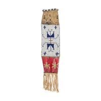 Sioux Beaded Hide Tobacco Bag