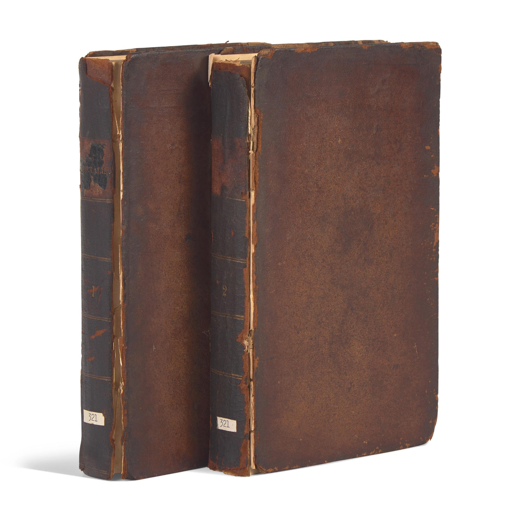 [Constitution] (Hamilton, Alexander, and James Madison, and John Jay) The Federalist, on the New Constitution. By Publius. Written in 1788. To Which is Added, Pacificus, on the Proclamation of Neutrality. Written in 1793. Likewise, The Federal Constitution, With all the Amendments