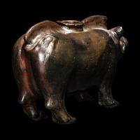 A South Italian Black-Glazed Askos in the form of a Boar