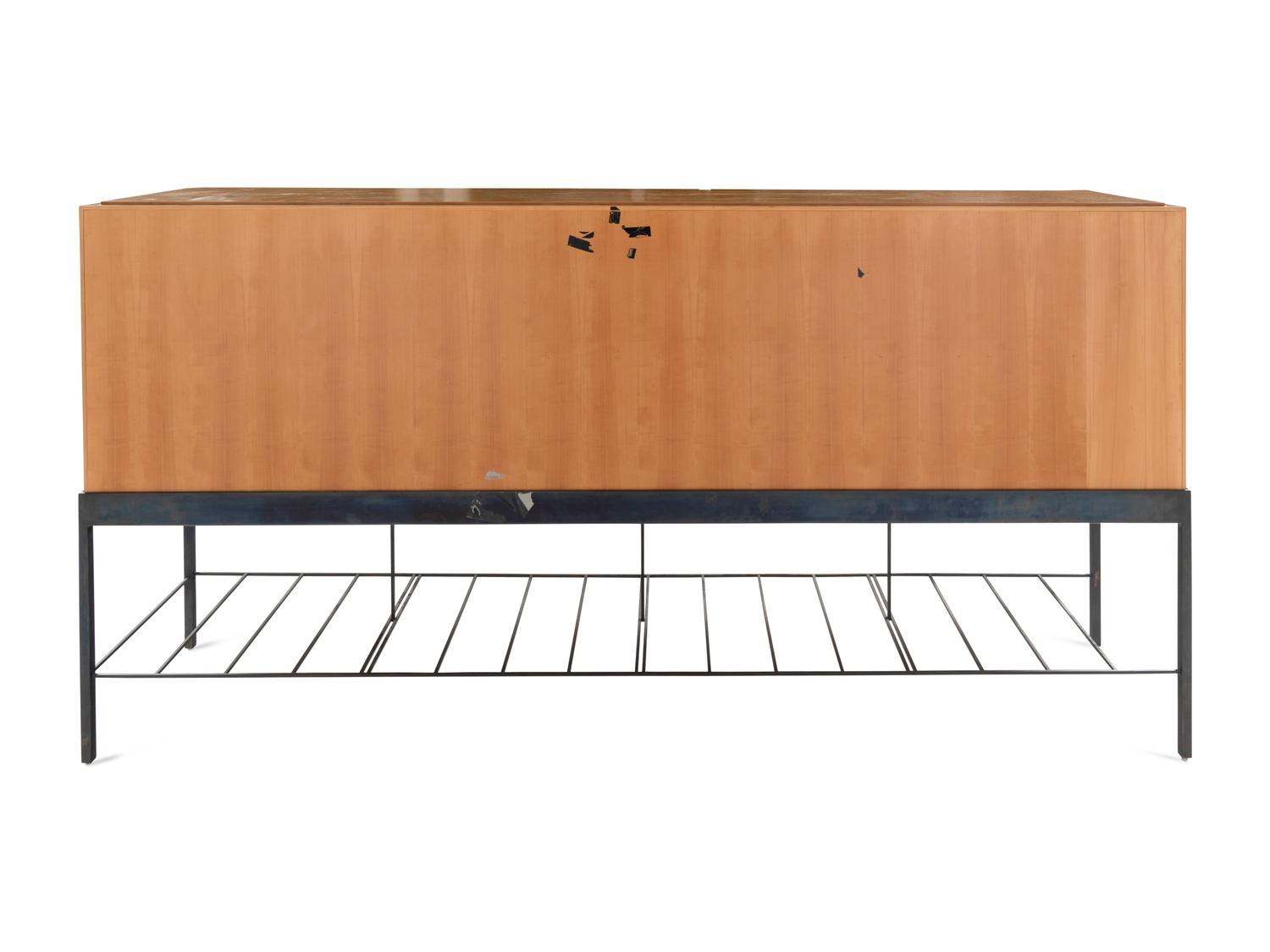 A Contemporary Cherrywood Console Cabinet