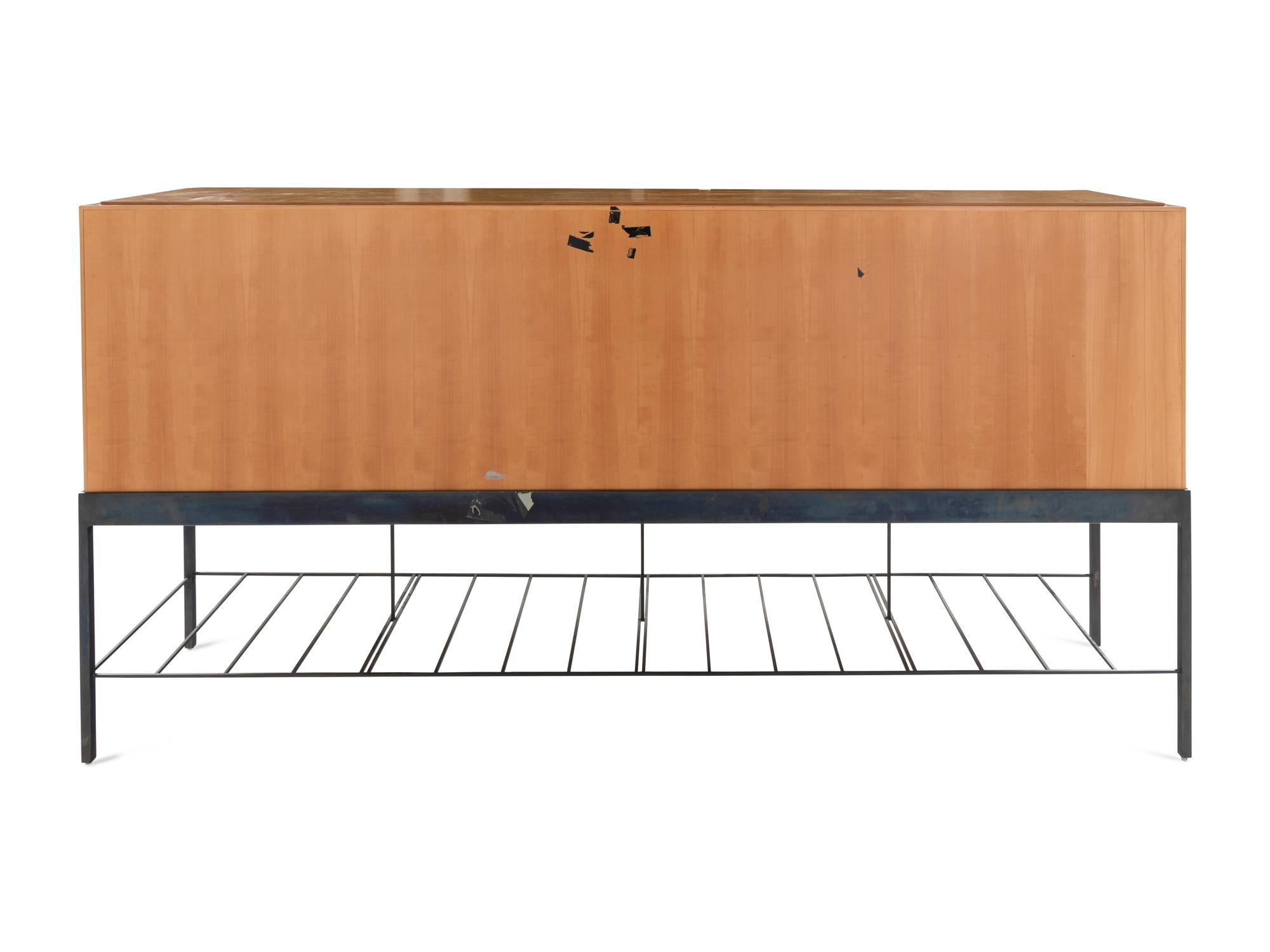 A Contemporary Cherrywood Console Cabinet