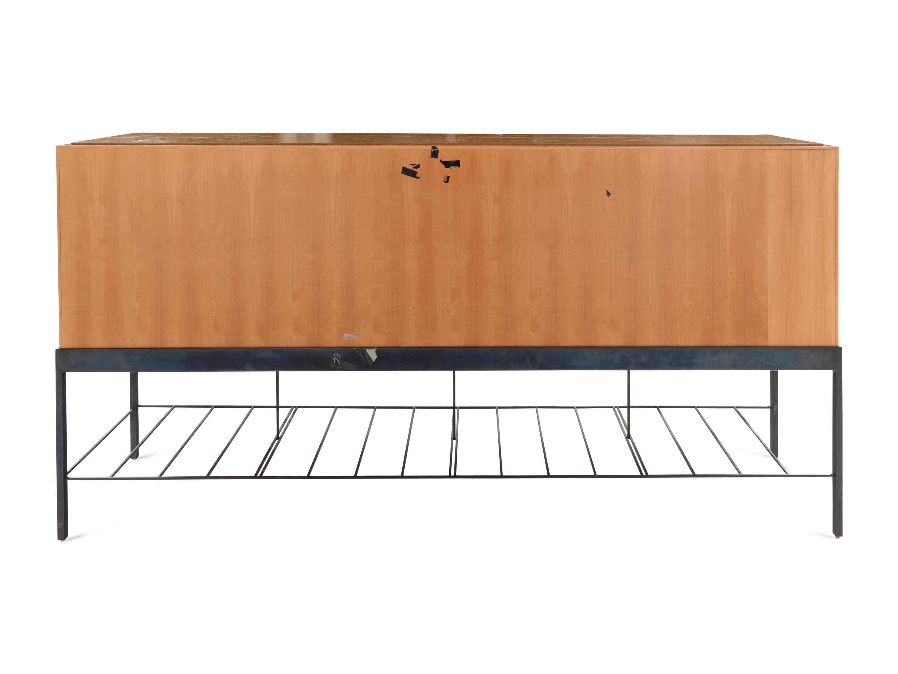 A Contemporary Cherrywood Console Cabinet