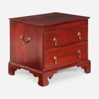 A Chippendale carved cherry sugar or liquor chest late 18th century