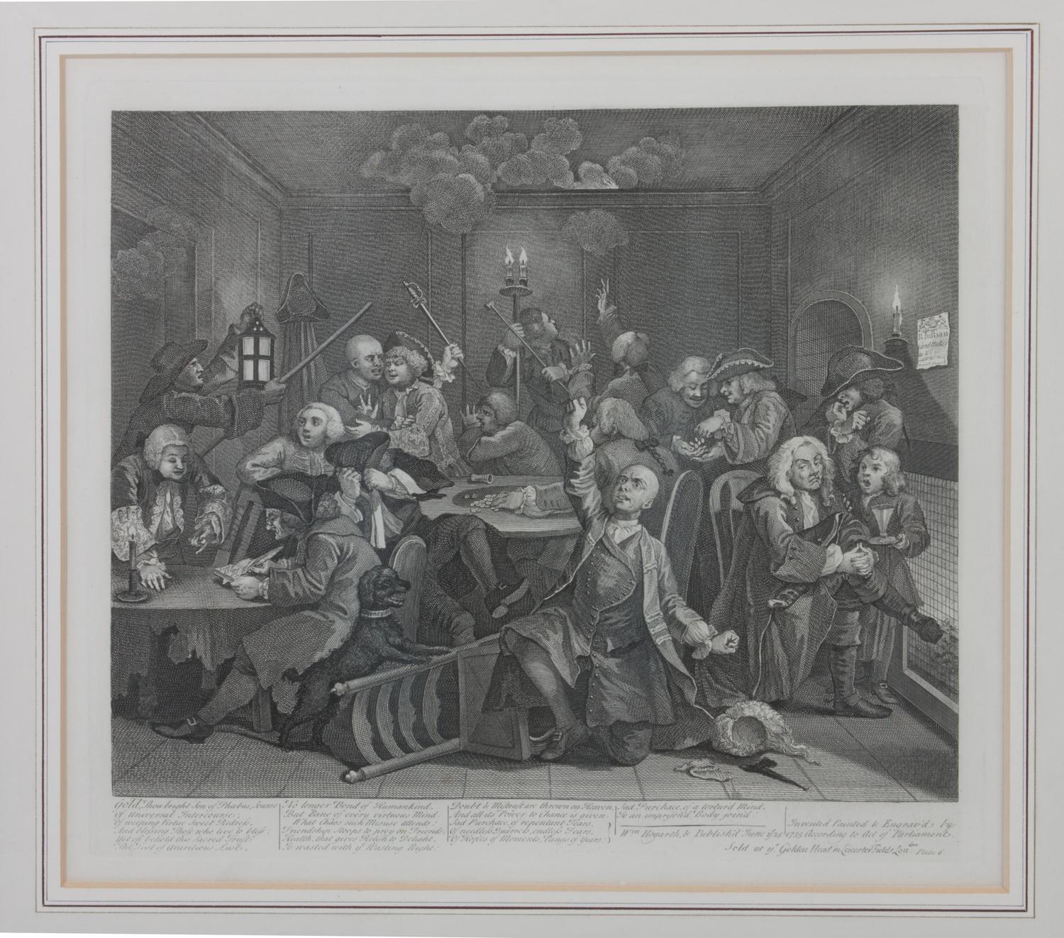 William Hogarth, (British, 1697-1764), The Rake's Progress (plates 1-8)