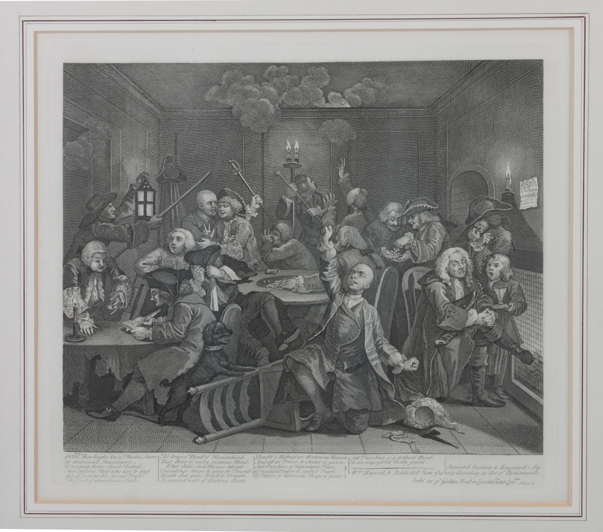 William Hogarth, (British, 1697-1764), The Rake's Progress (plates 1-8)