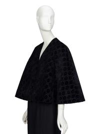 GUCCI, MONOGRAM VELVET CAPELET