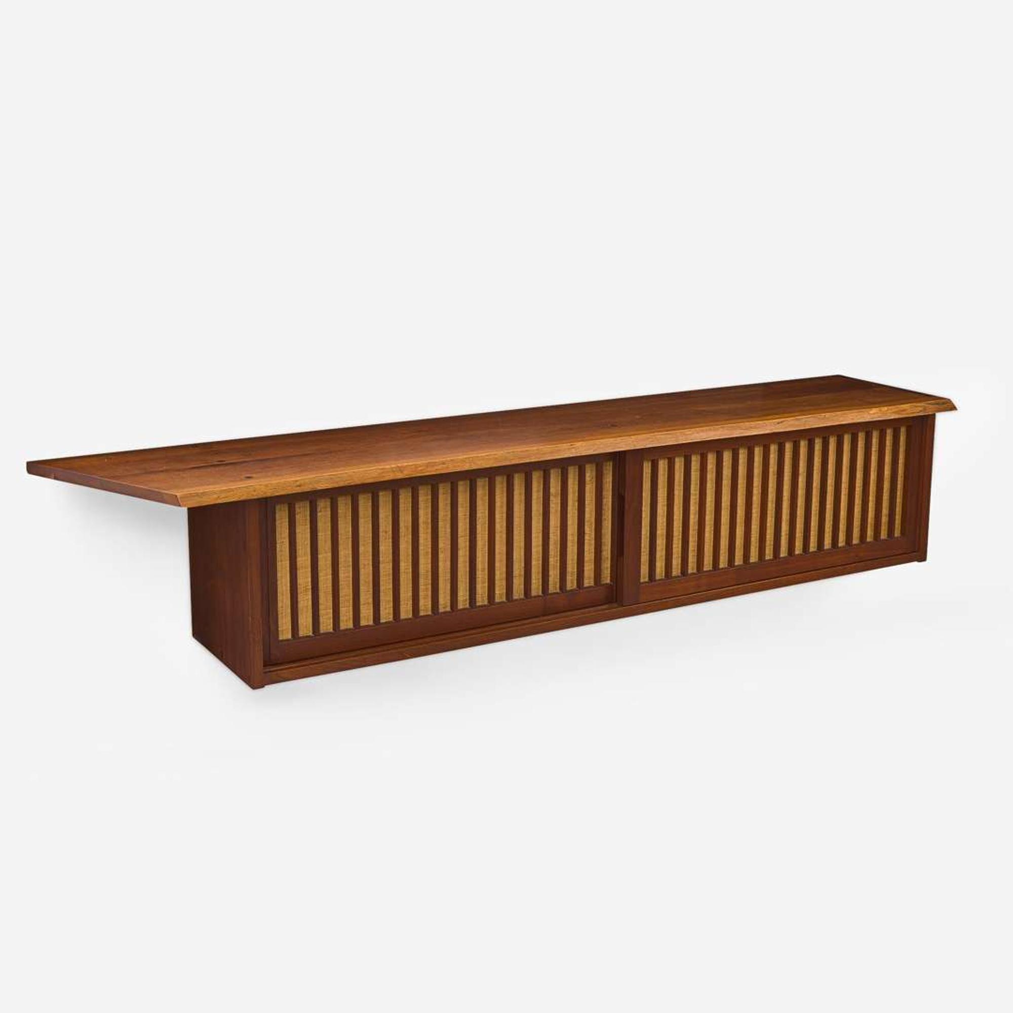 George Nakashima Double Hanging Wall Cabinet, New Hope, Pennsylvania, 1963