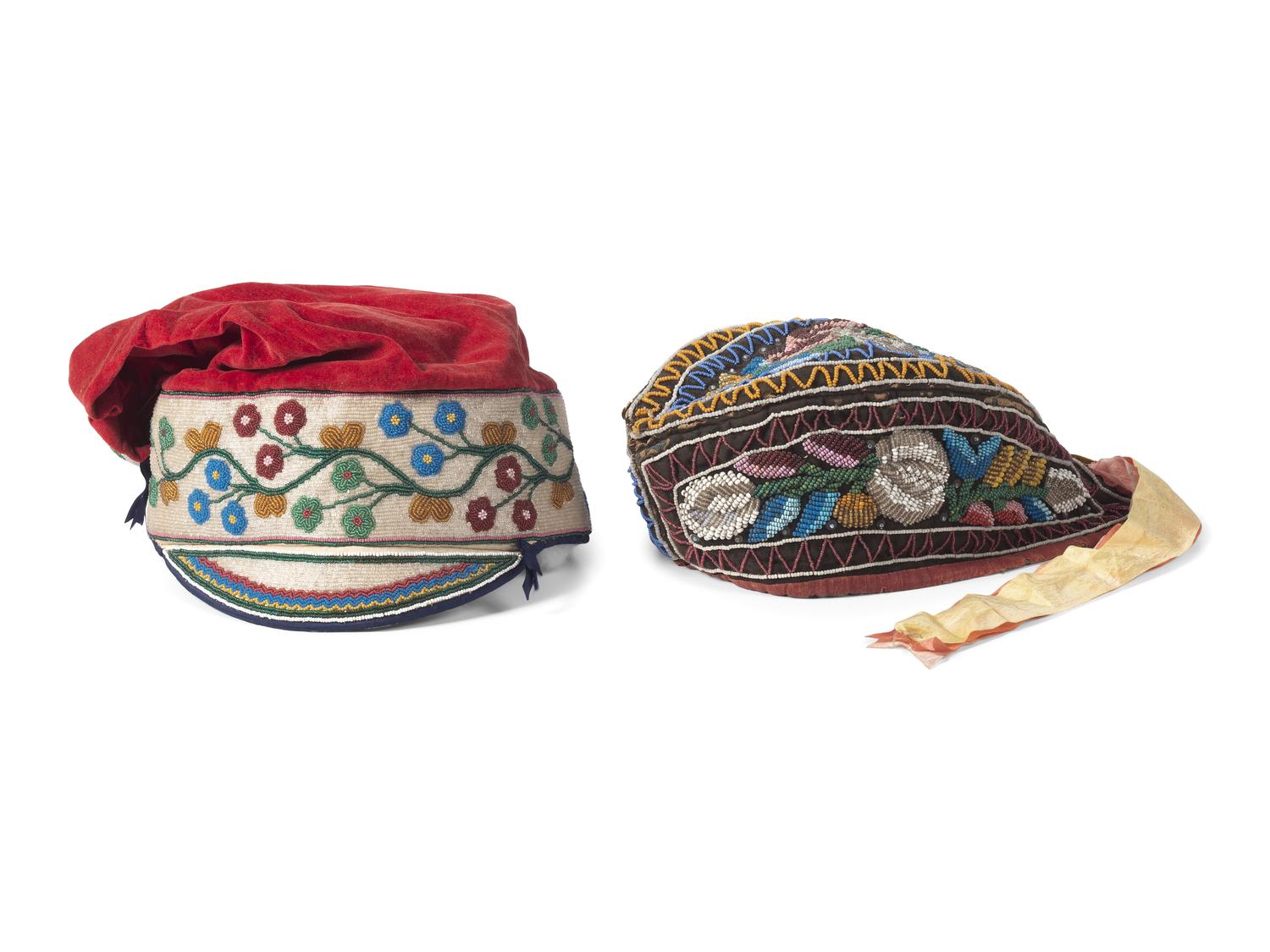 Haudenosaunee Beaded Caps