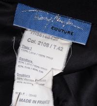 A Thierry Mugler Black Wool and Red Tuxedo Ensemble, Size 42.