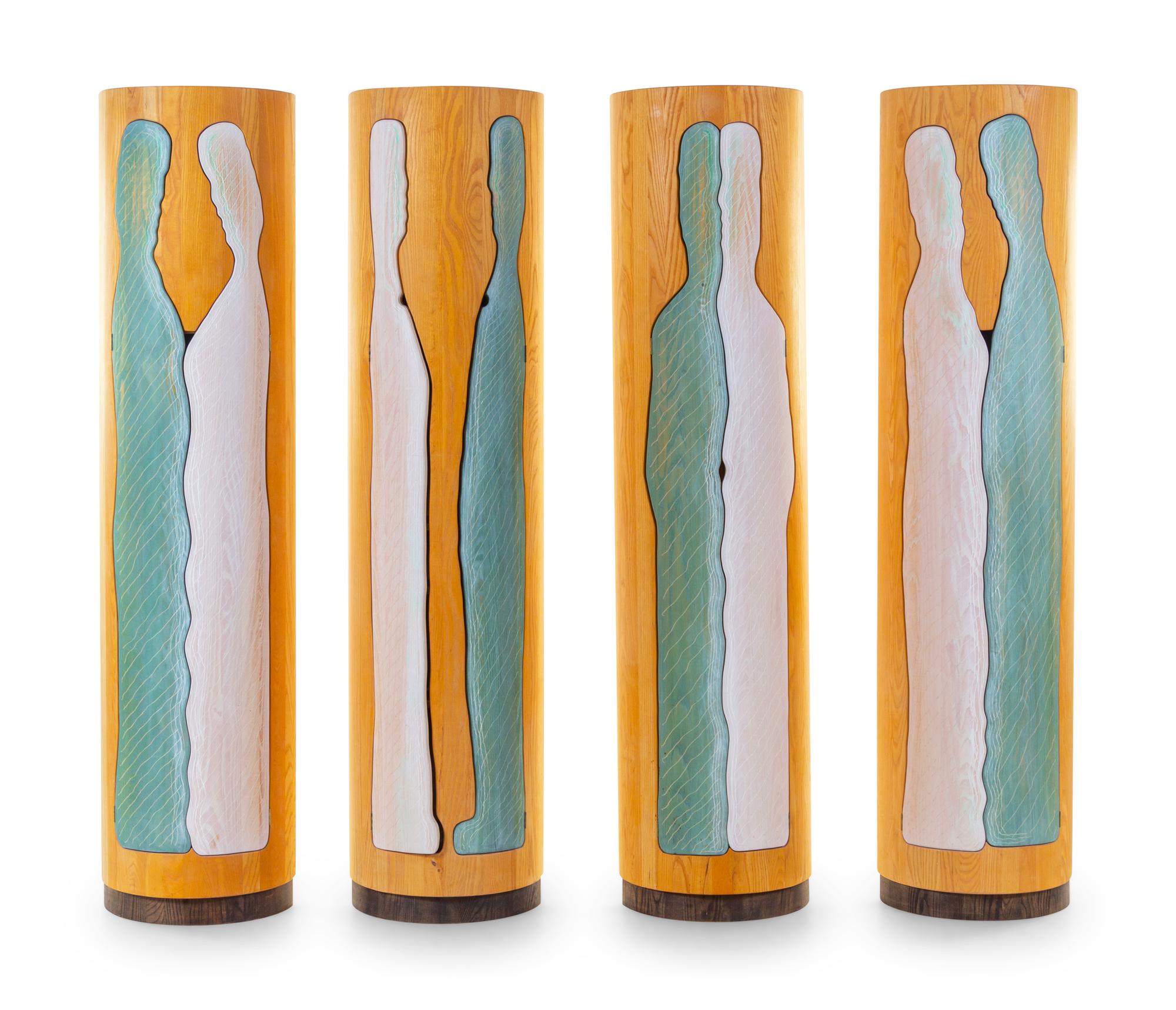 Set of Four Standing Cabinets