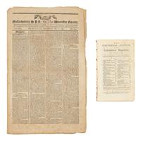 [Franklin, Benjamin] A Great American Patriot Isaiah Thomas Reports on the Death of Another: Group of 2 Periodicals Reporting the Death of Benjamin Franklin, April-May, 1790