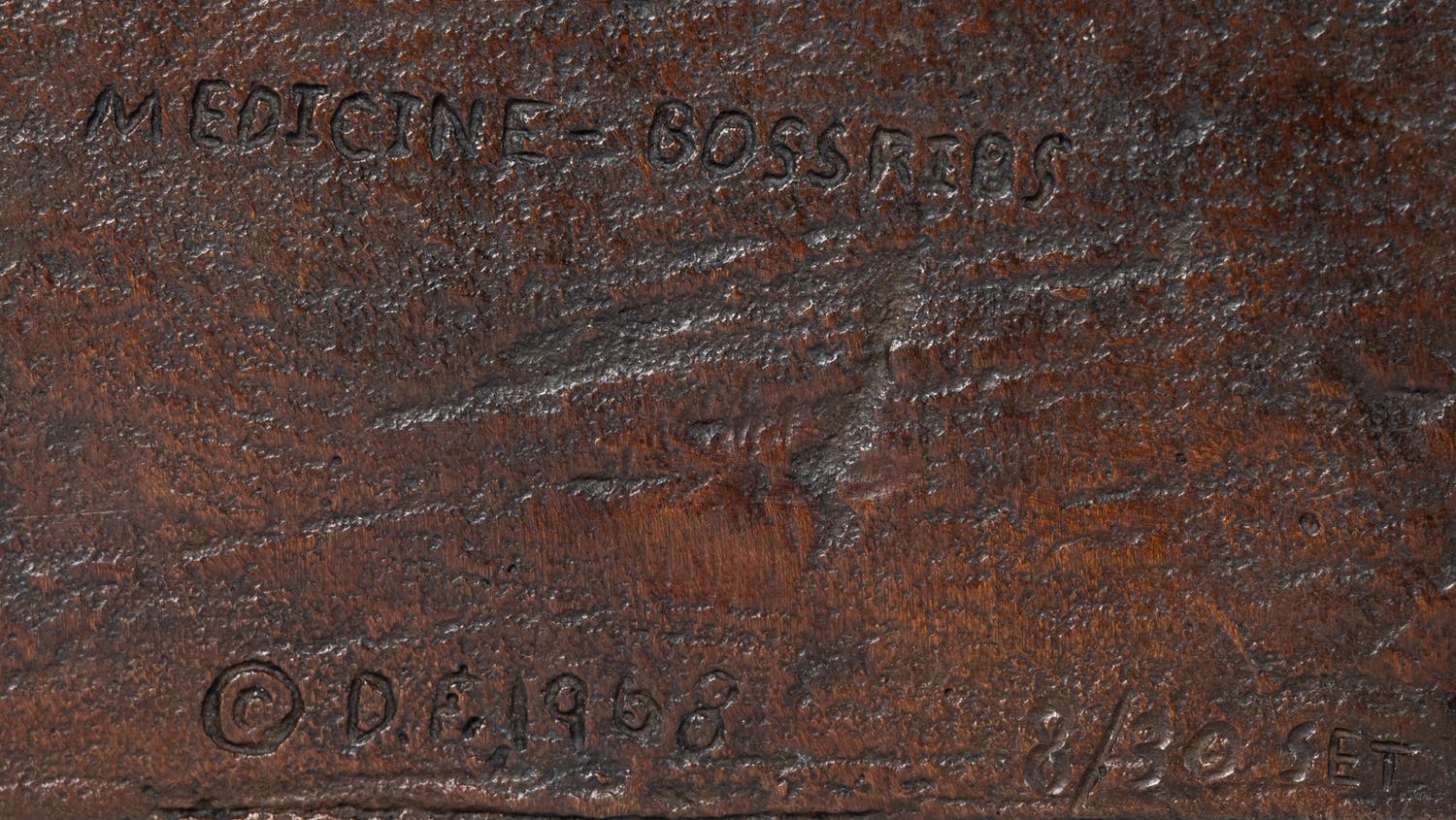 Seven Sculptures: Last Star , Calf-Tail, Two-Gun-White-Calf, Eagle-Calf, Medicine-Bossribs, Turtle and Weasel Feather , edition 8/30