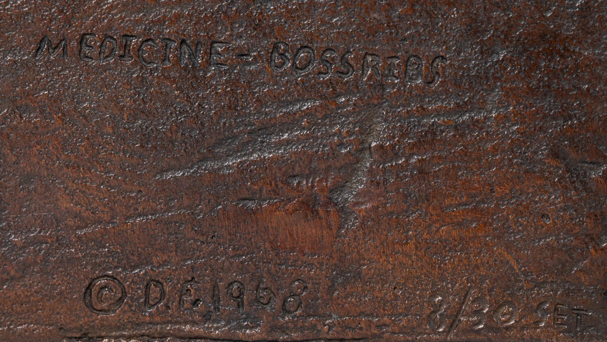 Seven Sculptures: Last Star , Calf-Tail, Two-Gun-White-Calf, Eagle-Calf, Medicine-Bossribs, Turtle and Weasel Feather , edition 8/30