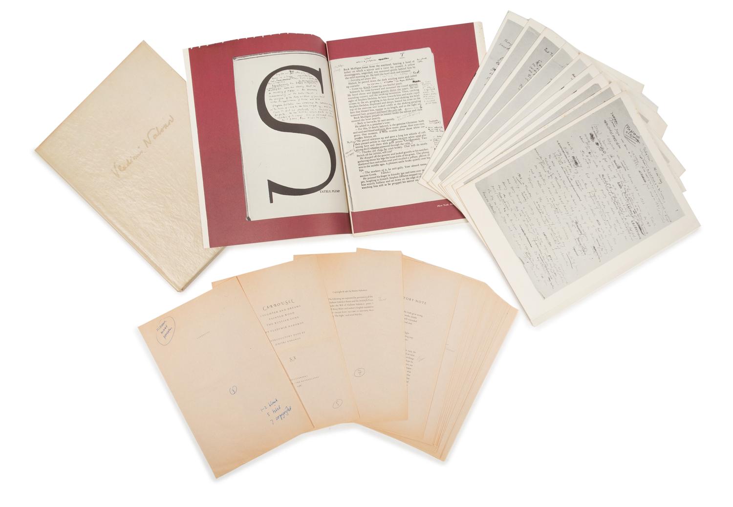 NABOKOV, Vladimir. A pair of proofs for Nabokov's works, comprising: