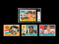 A Group of 1960 Topps Baseball Cards Featuring Hall of Famers and Notables,
