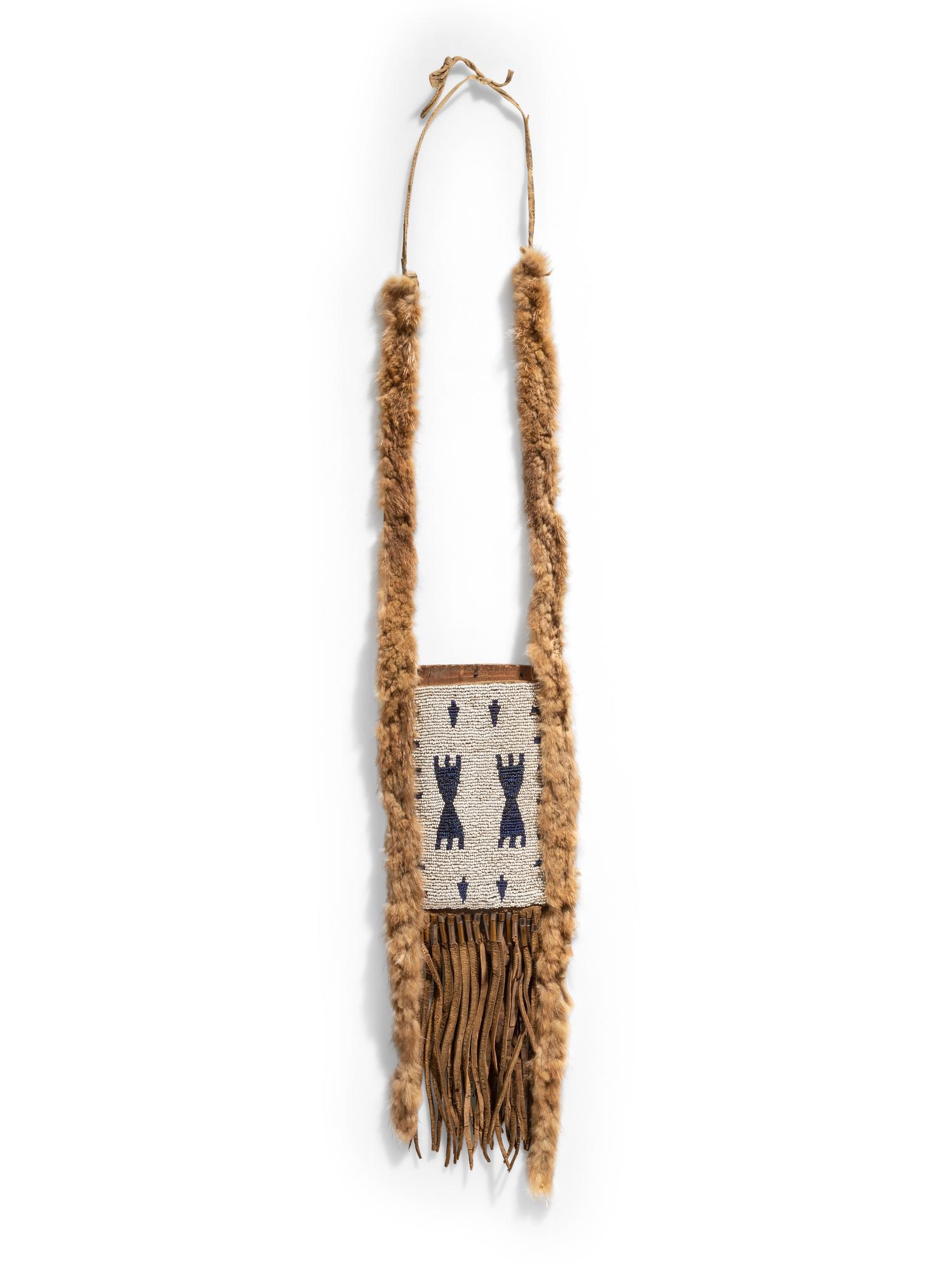 Blackfeet Beaded Mirror Bag
