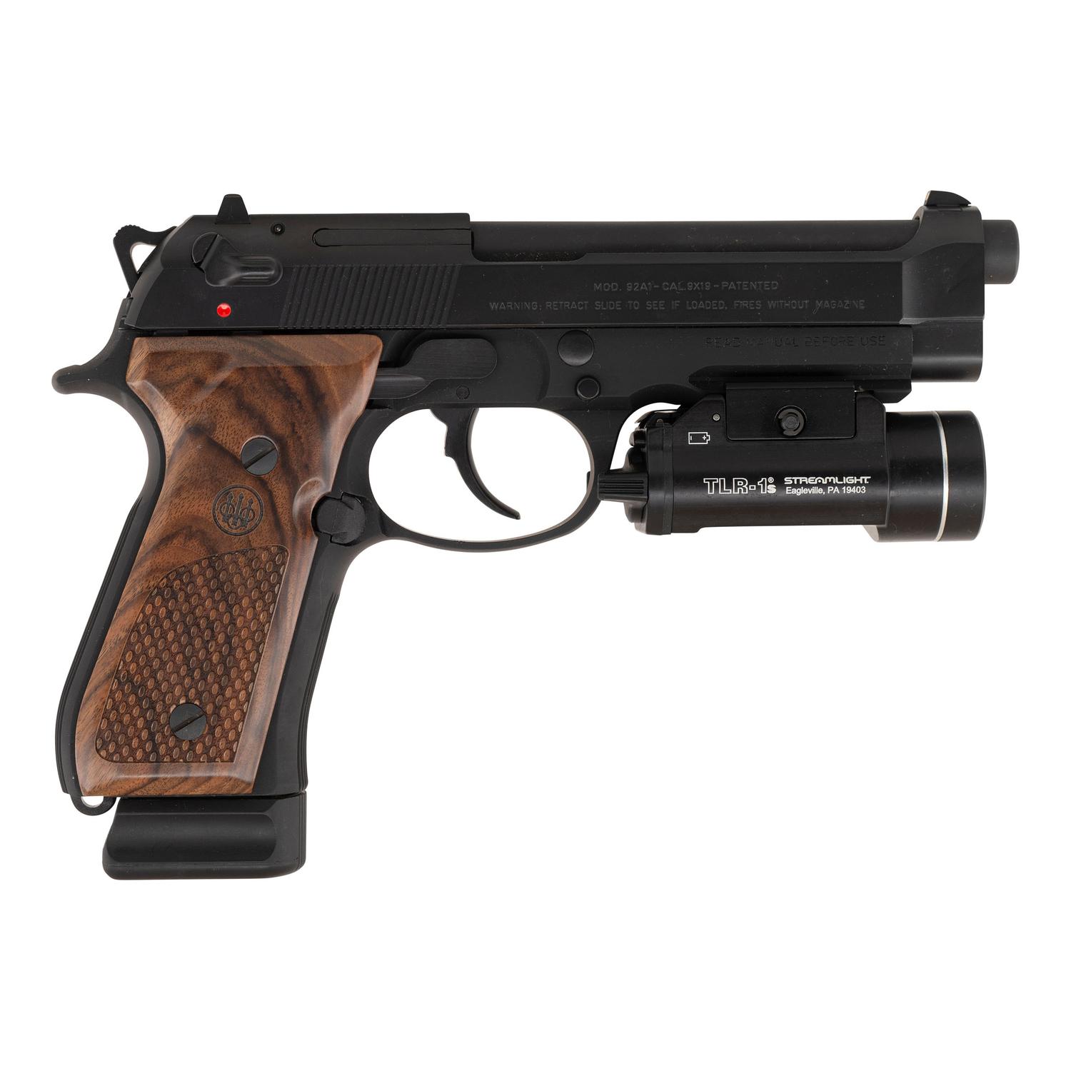 *Beretta Model 92A1 Pistol with Streamlight TLR-1 Weapon Light & Spare Magazine