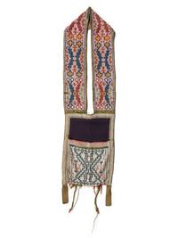 Potawatomi Loom Beaded Bandolier Bag, with Thunderbird Imagery