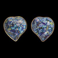 A Chinese Cloisonne Enamel Peach-Form Covered Box, 20th Century 近代 掐絲琺琅桃形蓋盒