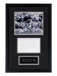A Group of Hall of Fame Quarterback Signed Displays Featuring Terry Bradshaw, Dan Marino and George Blanda